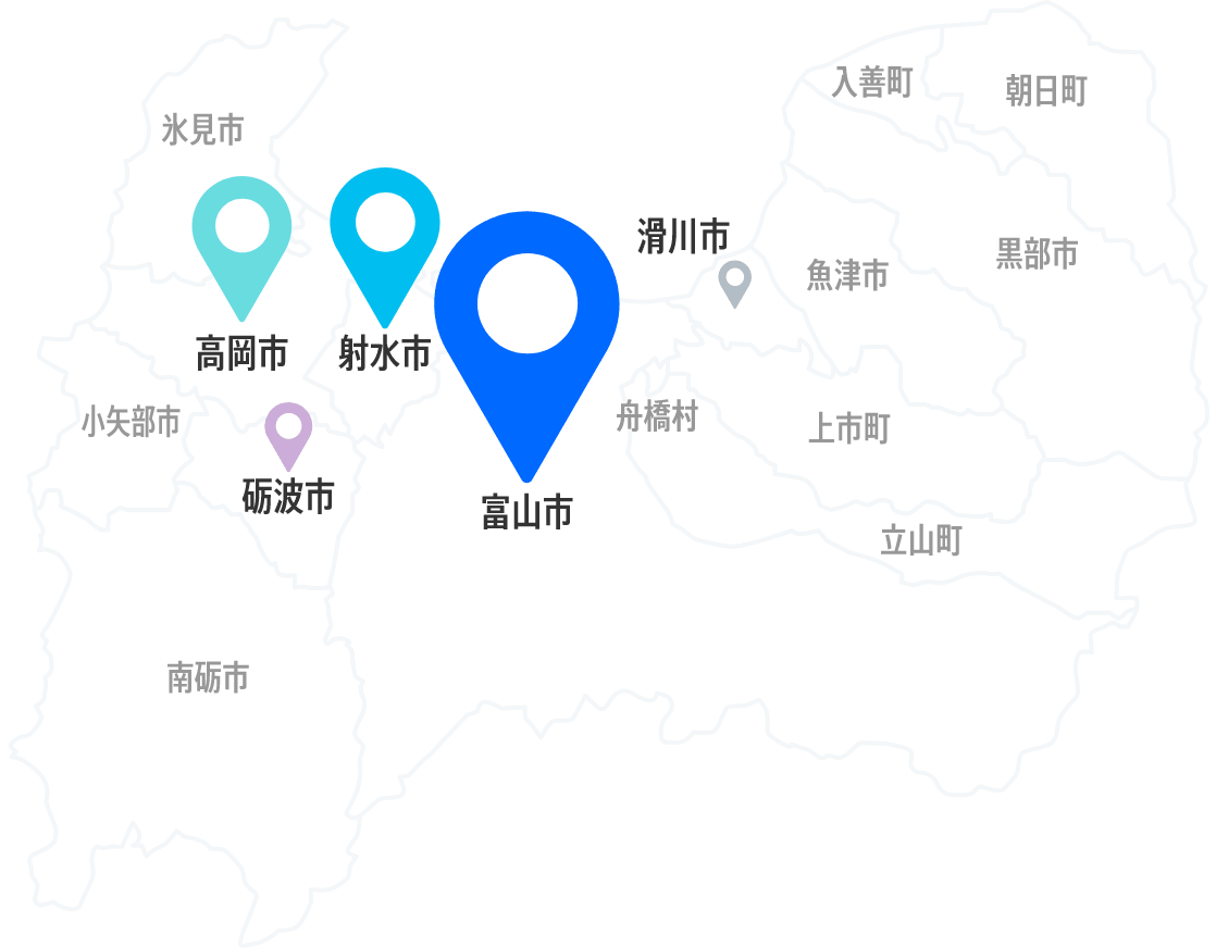 社員居住地構成